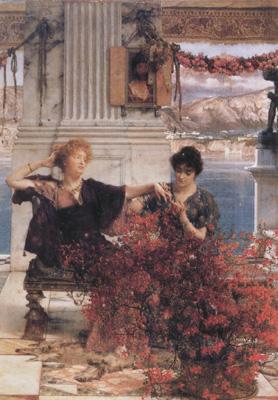 Alma-Tadema, Sir Lawrence Love's Jewelled Fetter (mk23) oil painting image